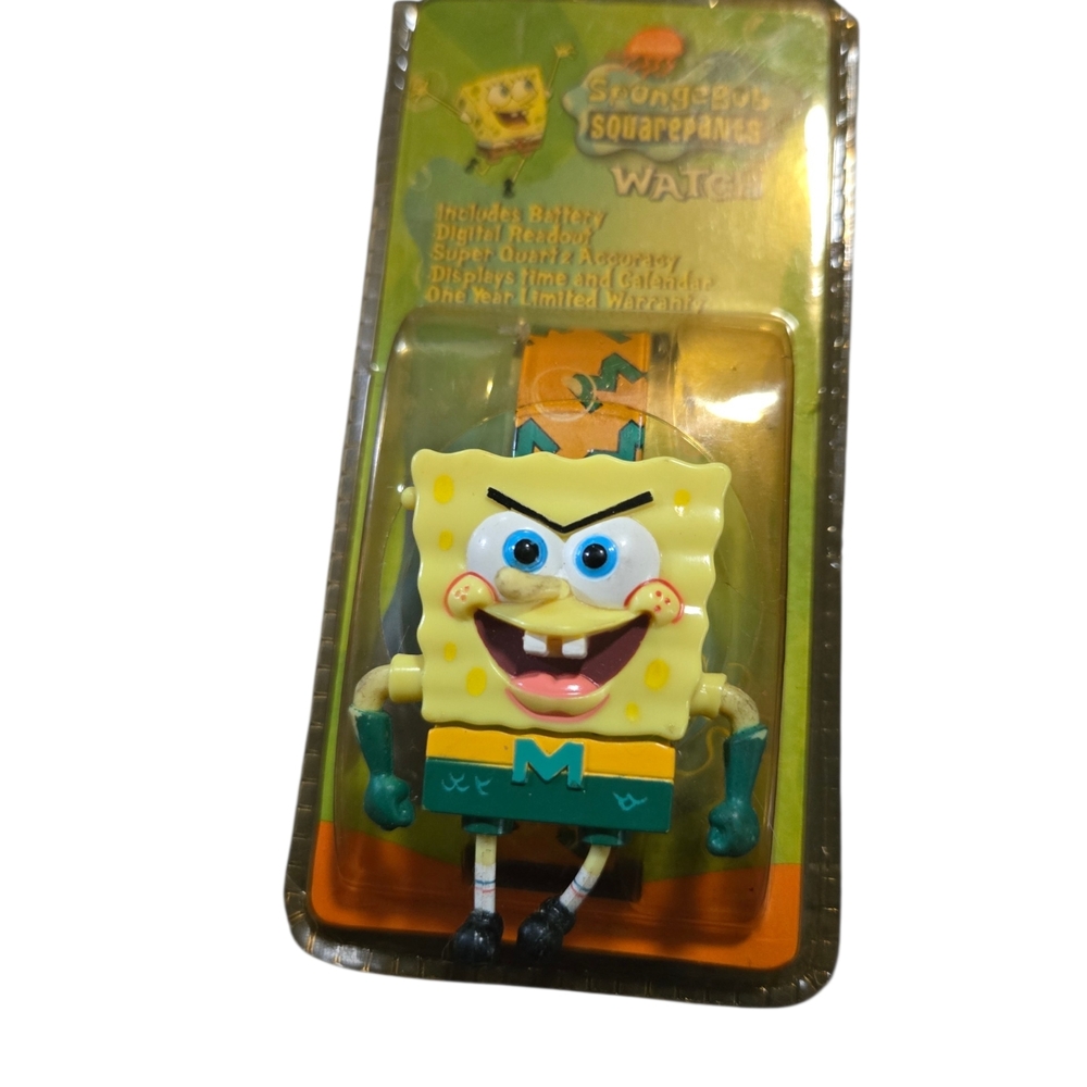 SpongeBob SquarePants Kids Watch - Yellow & Green Character Design